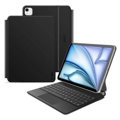Attēls no Tech-Protect Tech-Protect Smartcase Magnetic with Keyboard for iPad Air 10.9” 2020 / 2022 / iPad Air 11” 2024 / 2025 - Black