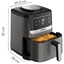 Attēls no TEFAL Air Fryer | Easy Fry Silence EY551HE0 | Power 1650 W | Capacity 5 L | Gray