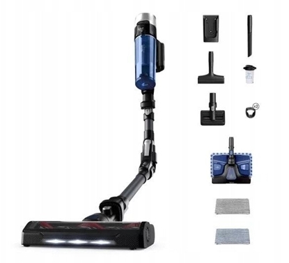 Picture of TEFAL Vacuum Cleaner | TY20C7 X-force Flex Aqua | Cordless operating | 250 W | Black/Blue