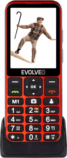 Picture of Telefon komórkowy Evolveo EasyPhone LT, Telefon dla seniorów z adowark, czerwony