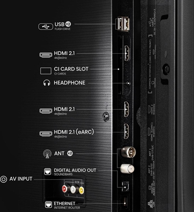 Attēls no Telewizor Hisense 43E77Q 109,2 cm (43") 4K Ultra HD Smart TV Wi-Fi Czarny