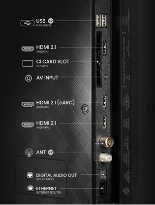 Изображение Telewizor Hisense 55E77Q PRO 139,7 cm (55") 4K Ultra HD Smart TV Wi-Fi Czarny