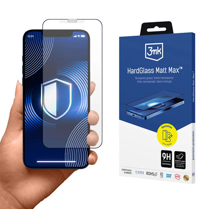 Attēls no Tempered glass 3mk HardGlass Matt Max for iPhone X