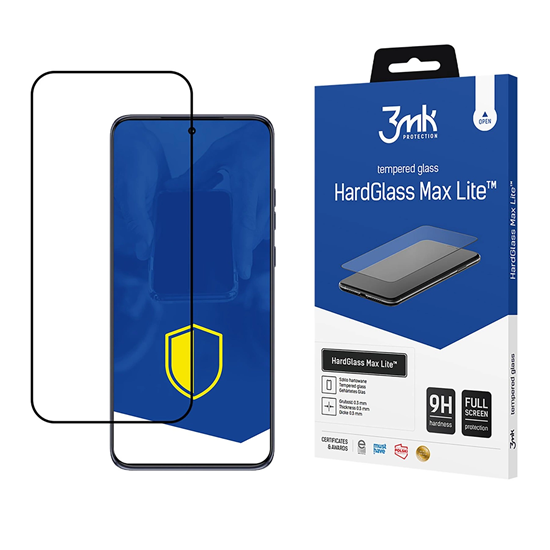 Picture of Tempered glass 3mk HardGlass Max Lite Black for Mo