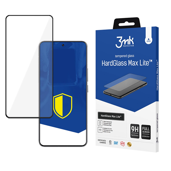 Picture of Tempered glass 3mk HardGlass Max Lite Black for Xi