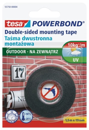 Изображение Tesa Tama dwustronna montaowa Powerbond na zewntrz 1,5m 19mm (H5575004)