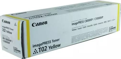 Attēls no Toner Canon T02 Yellow Orygina  (155493)