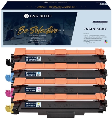 Picture of Toner G&G Select Toner 4er Set do Brother TN-247CMYK BK/C/M/Y
