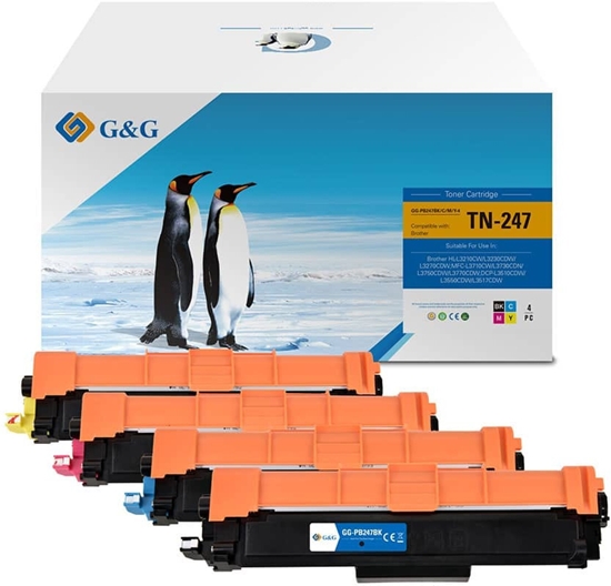 Изображение Toner G&G Toner 4 szt. do Brother TN-247 BK/C/M/Y Value Pack