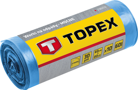 Picture of Topex Worki na odpady 120L niebieskie 10szt. (23B258)