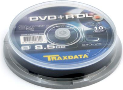 Attēls no Traxdata DVD+R DL 8.5 GB 8x 10 sztuk (906753ITRA003)