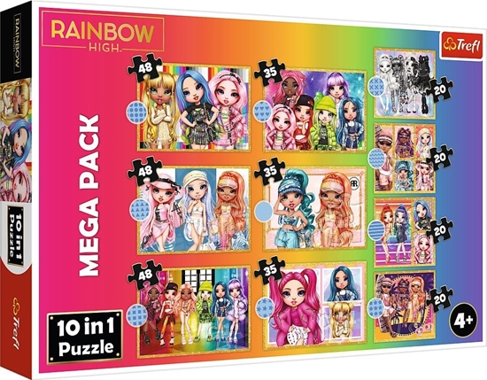 Picture of Trefl Puzzle 10w1 Kolekcja modnych laleczek - MGA Rainbow High 96000 Trefl