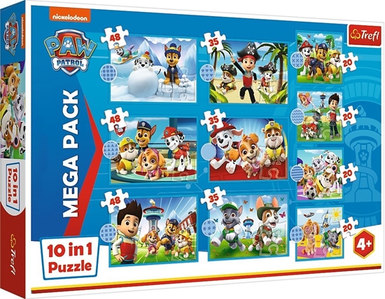 Picture of Trefl Puzzle 10w1 Niezawodna druyna Psiego Patrolu - Psi Patrol 96001 Trefl