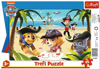 Изображение Trefl Puzzle 15 el ramkowe Przyjaciele z Psiego Patrolu