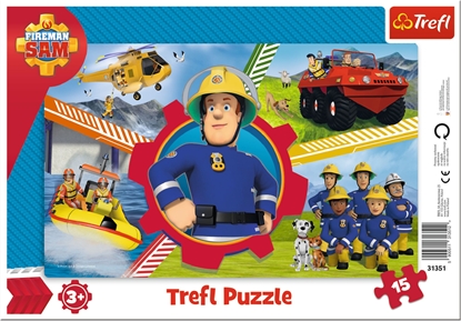 Изображение Trefl -PUZZLE 15EL TREFL 31351 DZIEN STRAZAKA SAMA PUD
