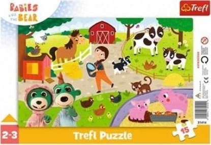 Изображение Trefl Puzzle 15el Urocze bobaski 31414 Trefl