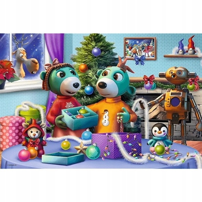 Изображение Trefl Puzzle wita Rodziny Treflików 100 elementów (16483)