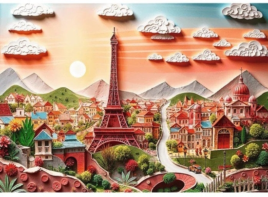 Picture of Trefl Puzzle z efektem 3D - 40-lecie Trefl - Pary 1000 elementów (40044)
