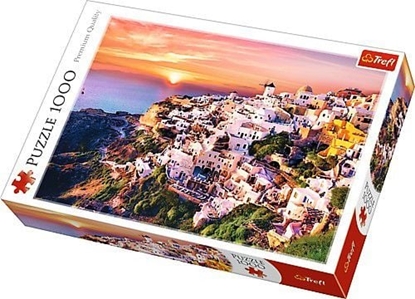 Изображение Trefl Puzzle Zachód soca nad Santorini 1000 el. (10435)