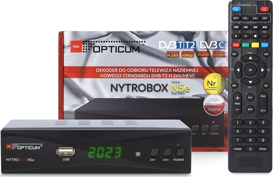 Изображение Tuner TV Opticum TUNER DVB-T2 OPTICUM NYTROBOX NSe H.265