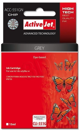 Picture of Tusz Activejet tusz ACC-551GN / CLI-551G (grey)