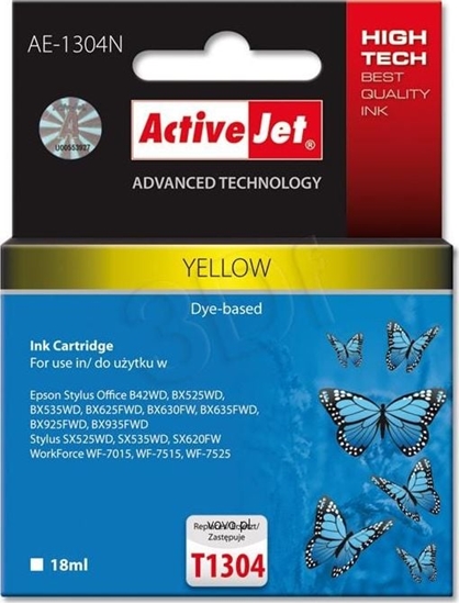 Picture of Tusz Activejet tusz AE-1304N / T1304 (yellow)