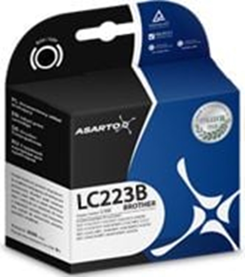 Изображение Tusz Asarto zgodny z Brother LC223BK
