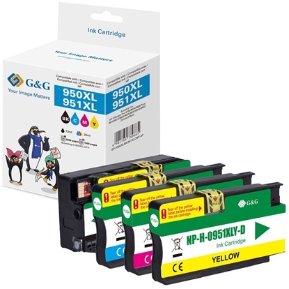 Изображение Tusz G&G Tusz wysokiej jakoci zestaw 4 szt. HP950XL/951XL BK/C/M/Y