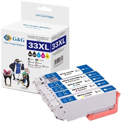 Изображение Tusz G&G XL-kartride 5 sztuk do Epson 33XL/ T3357