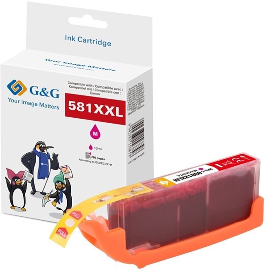 Изображение Tusz G&G XXL-kartrid do drukarki kompatybilny z Canonem CLI-581M XXL