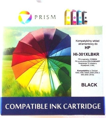 Picture of Tusz Prism Tusz zamiennik z HP nr 301XL CH563EE Black Rem (ZHI-CH563ARP)