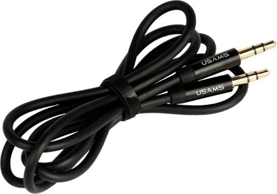 Picture of Usams YP-01 Audio Cable 3.5 mm -> 3.5 mm Black
