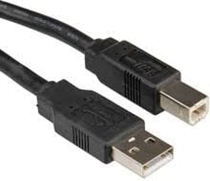 Picture of USB 2.0 kabelis A-B, M/M, melns, 1.8m, Roline