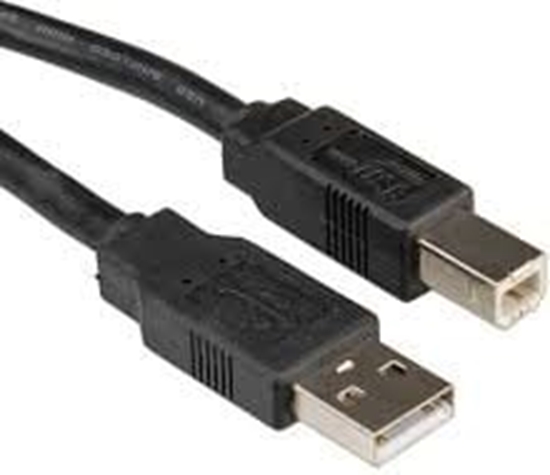 Picture of USB 2.0 kabelis A-B, M/M, melns, 1.8m, Roline
