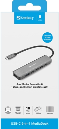 Picture of USB-C 6-in-1 MediaDock