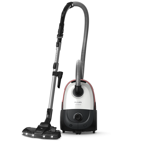 Изображение Vacuum Cleaner|PHILIPS|Bagged|900 Watts|Capacity 4 l|Noise 77 dB|White|Weight 4.6 kg|XD6122/12