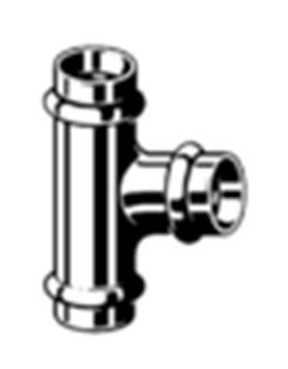 Изображение Viega Trójnik miedziany 28x28x28mm - 345969