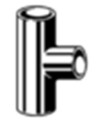 Изображение Viega Trójnik redukcyjny 35 x 18 x 35mm miedziany (109899)