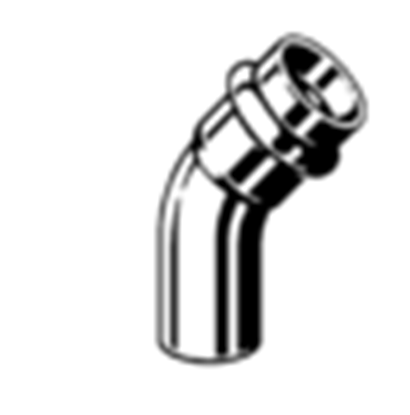 Изображение Viega uk 45 stopni miedziany 22mm (345693)