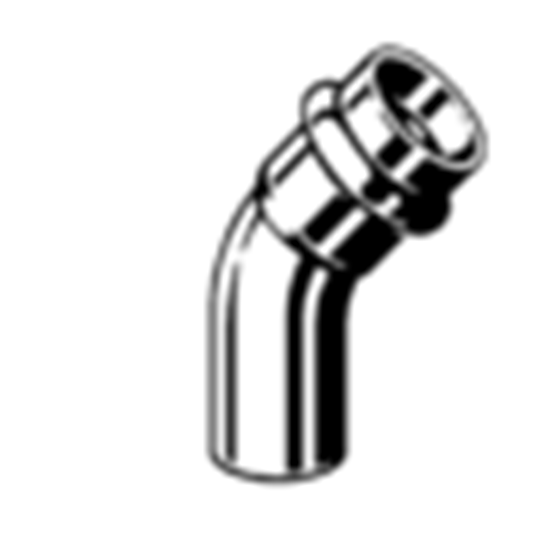 Изображение Viega uk 45 stopni miedziany 22mm (345693)