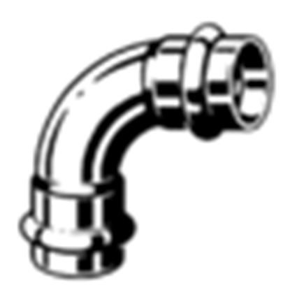 Изображение Viega uk miedziany Profipress 15mm G 90° 345464