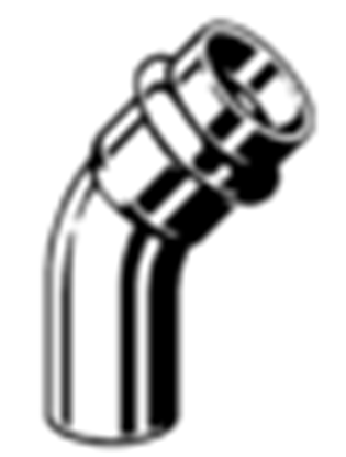 Изображение Viega uk miedziany Profipress 18mm G 45° 345686