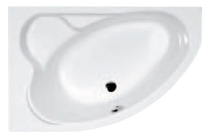 Attēls no Wanna Cersanit Kaliope narona asymetryczna lewa 153 x 100cm (S301-024)