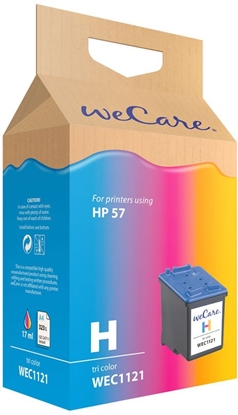 Attēls no WECARE Wkad ARMOR do HP Deskjet 450ci, 450cbi, 5150, 5550, 5652, 2175, 2510 ph (C6657A), 3 colors, 21ml, 550str