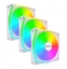 Attēls no Wentylator Montech Zestaw wentylatorów RX120 Pro ARGB PWM Reverse White 120mm (3-pak)
