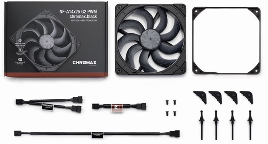 Picture of Wentylator Noctua NF-A14x25 G2 PWM chromax.black
