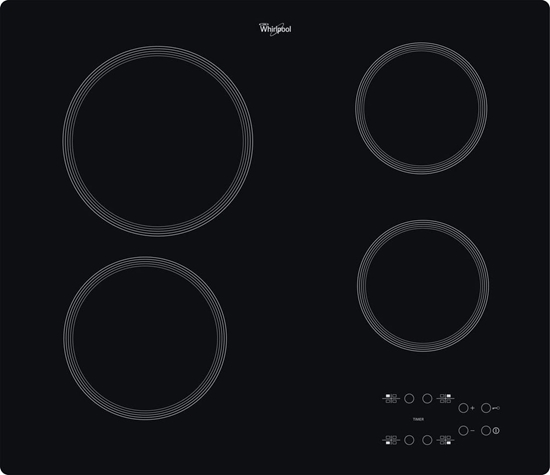 Picture of Whirlpool AKT 801/NE hob Black Built-in 58 cm Zone induction hob 4 zone(s)