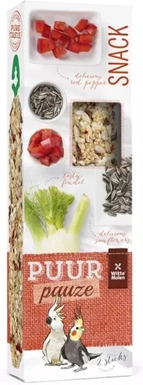 Изображение Witte Molen Czyste Kolby Nimfa 140g 2szt PARAKEET FENNEL & RED PEPPER /8