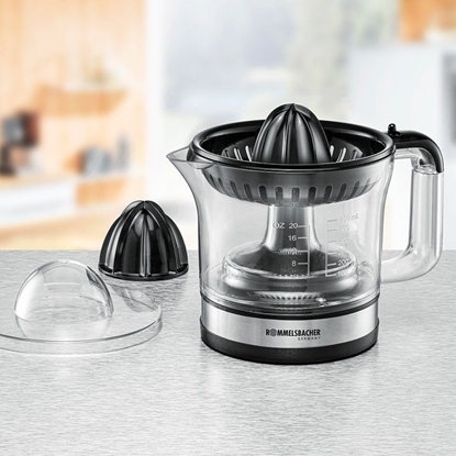Изображение Wyciskarka do cytrusów Rommelsbacher wyciskarka do cytrusów Plastik Czarny, Stal nierdzewna, Przezroczysty