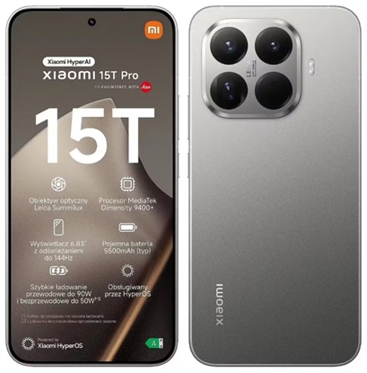 Picture of Xiaomi 15T Pro 5G Smartphone 12GB / 1TB Grey